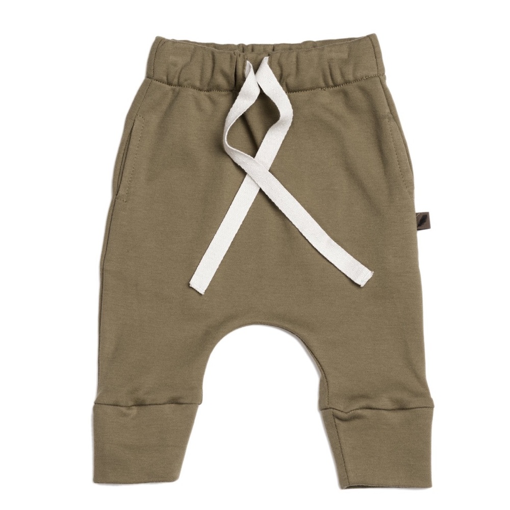 KidWild Organics Drawstring Pants Mocha 18-24 M